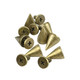 7x13mm Screw Back Metal Cone Studs (Pack of 50)